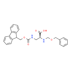 ChemSpider 2D Image | N-[(Benzyloxy)methyl]-3-{[(9H-fluoren-9-ylmethoxy)carbonyl]amino}-L-alanine | C26H26N2O5