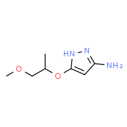 ChemSpider 2D Image | 5-((1-Methoxypropan-2-yl)oxy)-1H-pyrazol-3-amine | C7H13N3O2