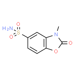 ChemSpider 2D Image | 3-Methyl-2-oxo-2,3-dihydro-1,3-benzoxazole-5-sulfonamide | C8H8N2O4S