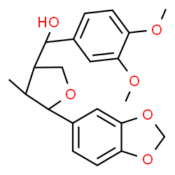 ChemSpider 2D Image | [5-(1,3-Benzodioxol-5-yl)-4-methyltetrahydro-3-furanyl](3,4-dimethoxyphenyl)methanol | C21H24O6
