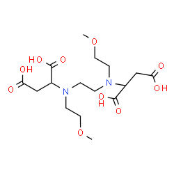 ChemSpider 2D Image | 2,2'-{1,2-Ethanediylbis[(2-methoxyethyl)imino]}disuccinic acid | C16H28N2O10