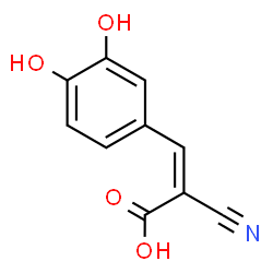 ChemSpider 2D Image | (2Z)-2-Cyano-3-(3,4-dihydroxyphenyl)acrylic acid | C10H7NO4