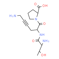 ChemSpider 2D Image | 1-[6-Amino-2-(threonylamino)-4-hexynoyl]proline | C15H24N4O5