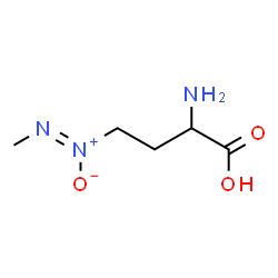 ChemSpider 2D Image | 2-Amino-4-[(Z)-methyl-NNO-azoxy]butanoic acid | C5H11N3O3