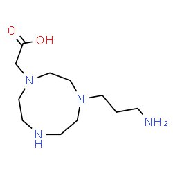 ChemSpider 2D Image | [4-(3-Aminopropyl)-1,4,7-triazonan-1-yl]acetic acid | C11H24N4O2