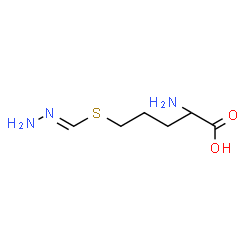 ChemSpider 2D Image | 5-{[(E)-Hydrazonomethyl]sulfanyl}norvaline | C6H13N3O2S