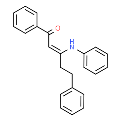 ChemSpider 2D Image | (2Z)-3-Anilino-1,5-diphenyl-2-penten-1-one | C23H21NO