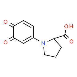 ChemSpider 2D Image | 1-(3,4-Dioxo-1,5-cyclohexadien-1-yl)proline | C11H11NO4