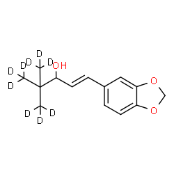 ChemSpider 2D Image | STIRIPENTOL-D9 | C14H9D9O3