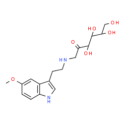 ChemSpider 2D Image | 1-Deoxy-1-{[2-(5-methoxy-1H-indol-3-yl)ethyl]amino}hex-2-ulose | C17H24N2O6