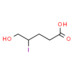 ChemSpider 2D Image | 5-Hydroxy-4-iodopentanoic acid | C5H9IO3