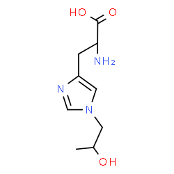 ChemSpider 2D Image | 1-(2-Hydroxypropyl)histidine | C9H15N3O3