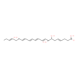 ChemSpider 2D Image | (4E,9E,11E,13E,15E,19E)-7,8,17-Trihydroxy-4,9,11,13,15,19-docosahexaenoic acid | C22H32O5