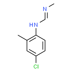 ChemSpider 2D Image | N-(4-Chloro-2-methylphenyl)-N'-methylimidoformamide | C9H11ClN2