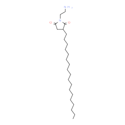ChemSpider 2D Image | 1-(2-Aminoethyl)-3-octadecyl-2,5-pyrrolidinedione | C24H46N2O2