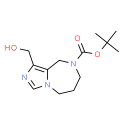 ChemSpider 2D Image | 1-hydroxymethyl-6,7-dihydro-5h,9h-imidazo[1,5-a][1,4]diazepine-8-carboxylic acid tert-butyl ester | C13H21N3O3