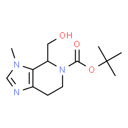 ChemSpider 2D Image | tert-Butyl 4-(hydroxymethyl)-3-methyl-6,7-dihydro-3H-imidazo[4,5-c]pyridine-5(4H)-carboxylate | C13H21N3O3
