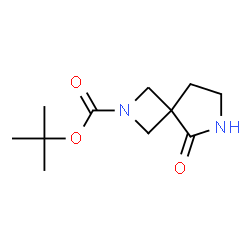 ChemSpider 2D Image | tert-butyl 5-oxo-2,6-diazaspiro[3.4]octane-2-carboxylate | C11H18N2O3