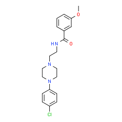 ChemSpider 2D Image | N-(2-(4-(4-chlorophenyl)piperazin-1-yl)ethyl)-3-methoxybenzamide | C20H24ClN3O2