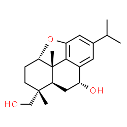 ChemSpider 2D Image | (1alpha,7alpha)-1,11-Epoxyabieta-8(14),9(11),12-triene-7,18-diol | C20H28O3