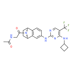 ChemSpider 2D Image | PF-03814735 | C23H25F3N6O2