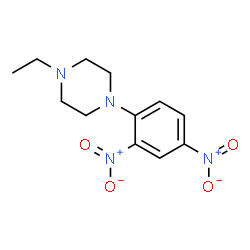 ChemSpider 2D Image | 1-(2,4-Dinitrophenyl)-4-ethylpiperazine | C12H16N4O4