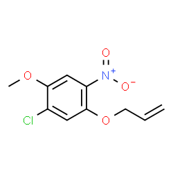 ChemSpider 2D Image | 1-(Allyloxy)-5-chloro-4-methoxy-2-nitrobenzene | C10H10ClNO4