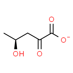 ChemSpider 2D Image | (4S)-4-Hydroxy-2-oxopentanoate | C5H7O4