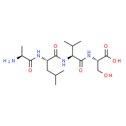 ChemSpider 2D Image | ala-leu-val-ser | C17H32N4O6