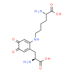 ChemSpider 2D Image | 5'-(N(6)-L-lysine)-L-tyrosylquinone | C15H21N3O6