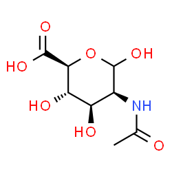 ChemSpider 2D Image | N-acetyl-D-mannosaminouronic acid | C8H13NO7