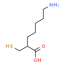 ChemSpider 2D Image | 7-Amino-2-(sulfanylmethyl)heptanoic acid | C8H17NO2S