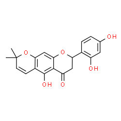 ChemSpider 2D Image | 8-(2,4-Dihydroxyphenyl)-5-hydroxy-2,2-dimethyl-7,8-dihydro-2H,6H-pyrano[3,2-g]chromen-6-one | C20H18O6