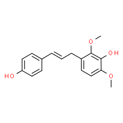 ChemSpider 2D Image | 3-[(2E)-3-(4-Hydroxyphenyl)-2-propen-1-yl]-2,6-dimethoxyphenol | C17H18O4