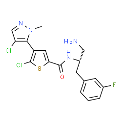 ChemSpider 2D Image | Afuresertib | C18H17Cl2FN4OS