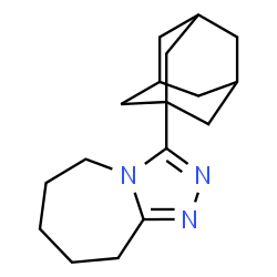 ChemSpider 2D Image | 3-(1-adamantyl)-6,7,8,9-tetrahydro-5H-(1,2,4)triazolo(4,3-a)azepine | C17H25N3