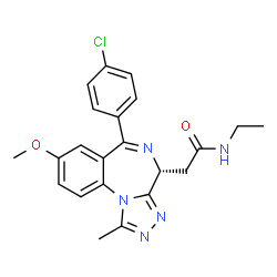ChemSpider 2D Image | 2-[(4R)-6-(4-Chlorophenyl)-8-methoxy-1-methyl-4H-[1,2,4]triazolo[4,3-a][1,4]benzodiazepin-4-yl]-N-ethylacetamide | C22H22ClN5O2