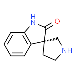 ChemSpider 2D Image | (3S)-Spiro[indole-3,3'-pyrrolidin]-2(1H)-one | C11H12N2O