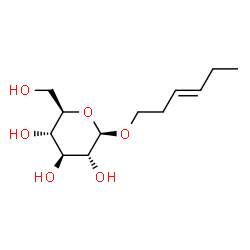 ChemSpider 2D Image | (3E)-3-Hexen-1-yl beta-D-glucopyranoside | C12H22O6