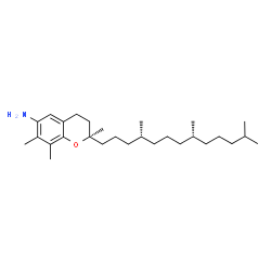 ChemSpider 2D Image | (2R)-2,7,8-Trimethyl-2-[(4R,8R)-4,8,12-trimethyltridecyl]-6-chromanamine | C28H49NO
