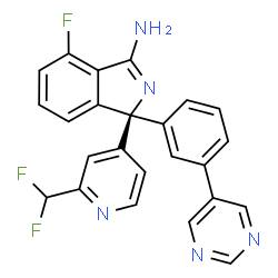ChemSpider 2D Image | AZD3839 | C24H16F3N5