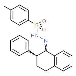 ChemSpider 2D Image | 4-Methyl-N'-(2-phenyl-3,4-dihydro-1(2H)-naphthalenylidene)benzenesulfonohydrazide | C23H22N2O2S