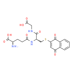 ChemSpider 2D Image | gamma-Glutamyl-S-(1,4-dioxo-1,4-dihydro-2-naphthalenyl)cysteinylglycine | C20H21N3O8S