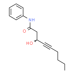 ChemSpider 2D Image | 3-Hydroxy-N-phenyl-4-nonynamide | C15H19NO2