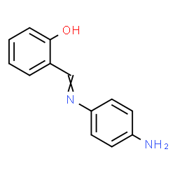 ChemSpider 2D Image | 2-{[(4-Aminophenyl)imino]methyl}phenol | C13H12N2O