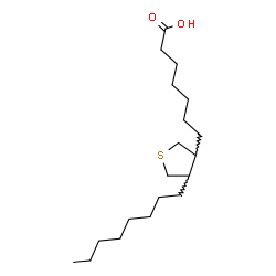 ChemSpider 2D Image | 7-(4-Octyltetrahydro-3-thiophenyl)heptanoic acid | C19H36O2S