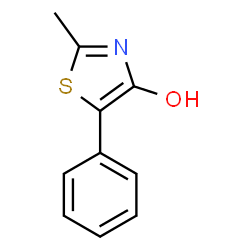 ChemSpider 2D Image | 2-Methyl-5-phenyl-1,3-thiazol-4-ol | C10H9NOS