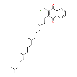 ChemSpider 2D Image | 2-(Fluoromethyl)-3-(3,7,11,15-tetramethyl-2-hexadecen-1-yl)-1,4-naphthoquinone | C31H45FO2
