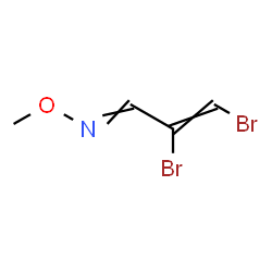 ChemSpider 2D Image | 2,3-Dibromo-N-methoxy-2-propen-1-imine | C4H5Br2NO