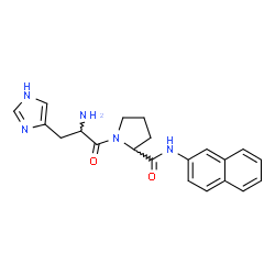 ChemSpider 2D Image | Histidyl-N-2-naphthylprolinamide | C21H23N5O2